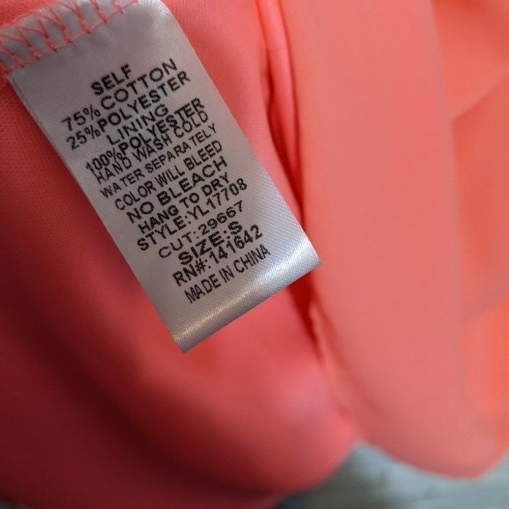 Ya Los Angeles Pink tiered trapeze‎ dress chiffon sz S - Picture 7 of 7
